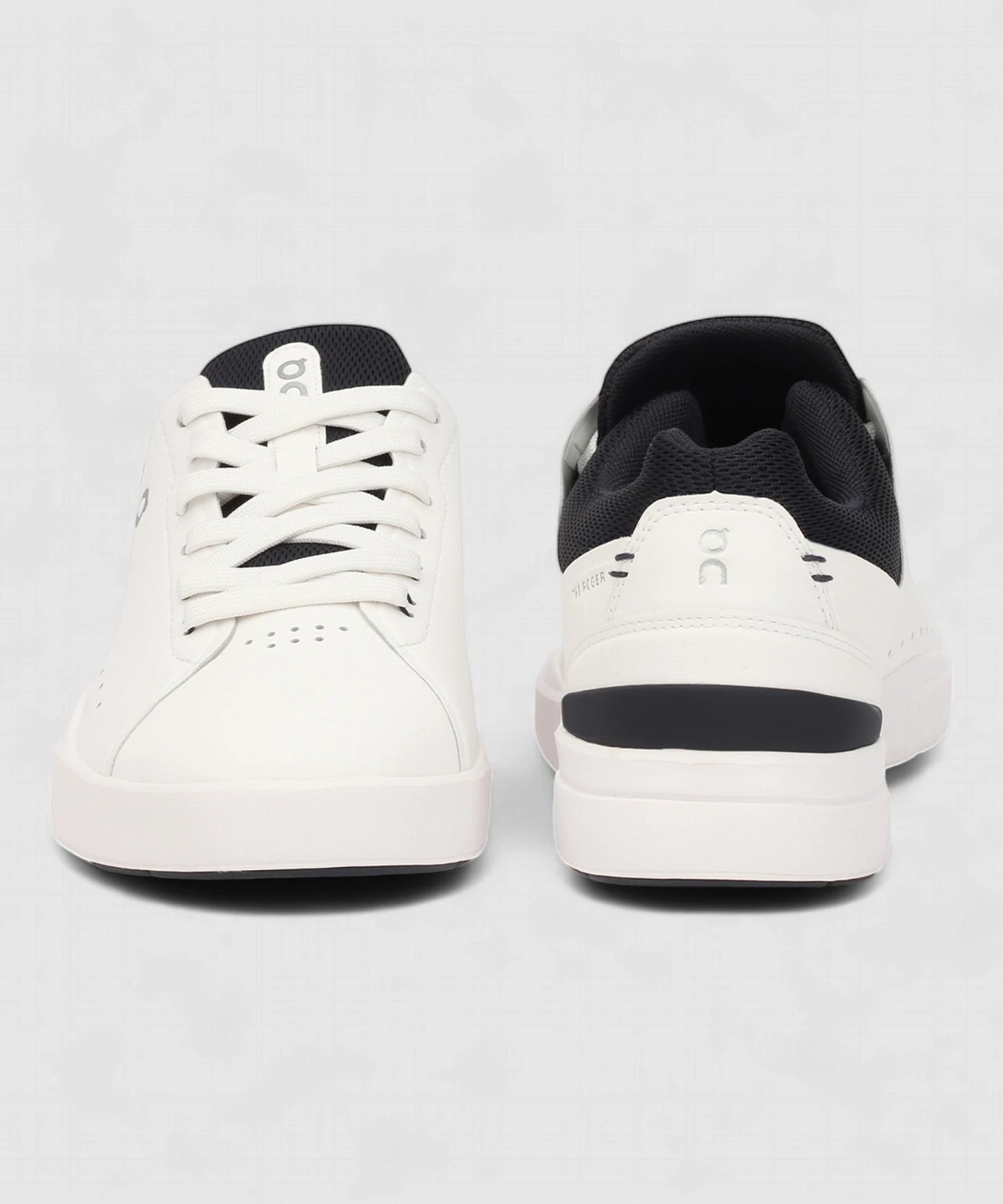 On The Roger Advantage White x Black Sneakers