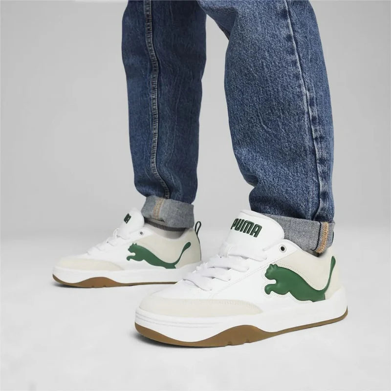 PUMA Park Lifestyle Sneakers – Men’s Casual Shoes White & Green