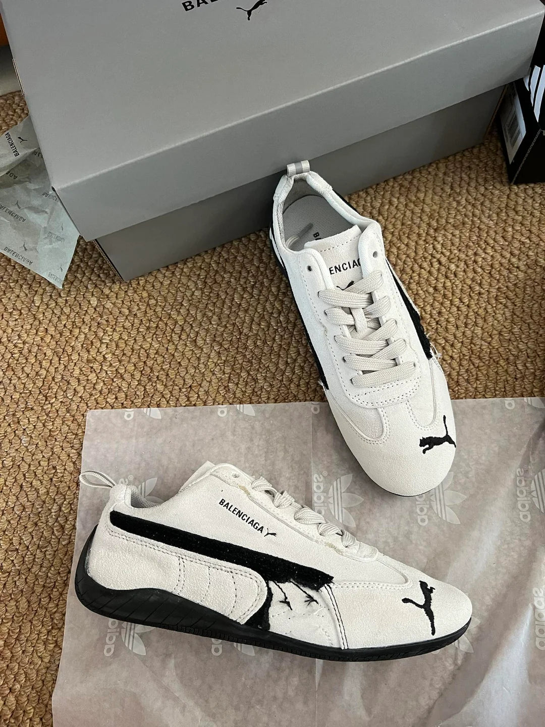 Puma x Balenciaga Joint Treasure Shoes Silver